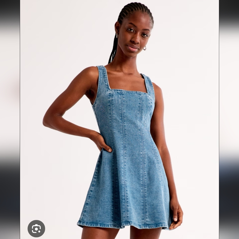 Abercrombie & Fitch Light Blue Denim Mini Dress